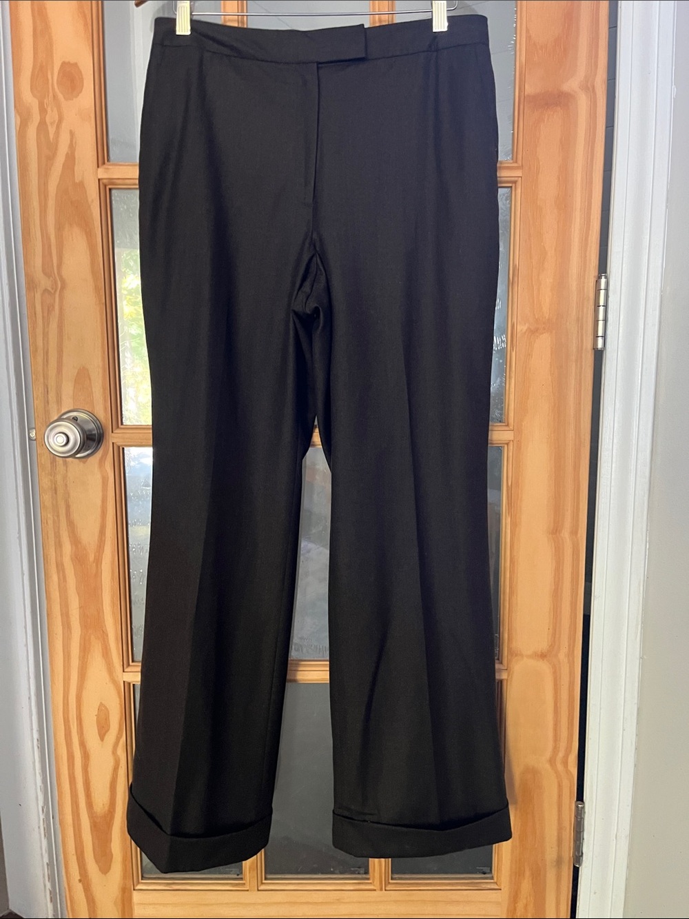 Brooks Brothers Wool Trousers 12 Brown Vitale Barberis Canonico Italy - Picture 2 of 11